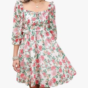 Amazon floral mini dress